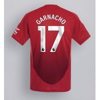 Koszulka piłkarska Manchester United Alejandro Garnacho #17 Strój Domowy 2024-25 tanio Krótki Rękaw